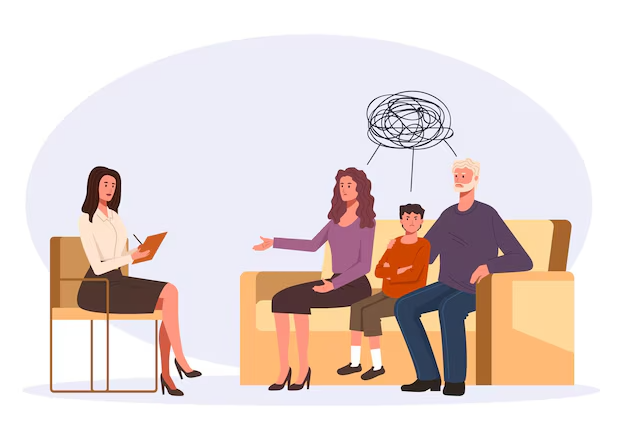 Une-famille-en-therapie-familiale-avec-la-therapeute-600x350px Une-famille-en-therapie-familiale-avec-la-therapeute-600x350px